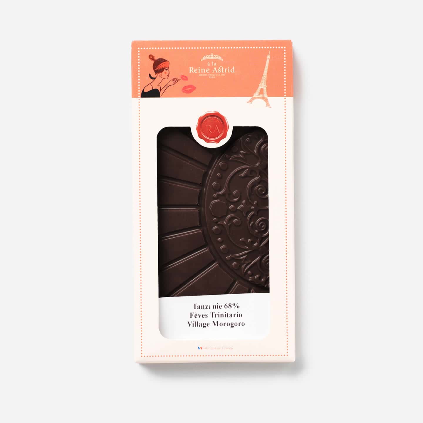 Tablette Chocolat Noir 68% Grand Cru origine Tanzanie 80g