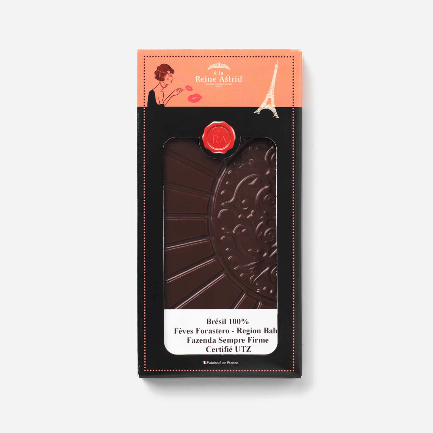 Tablette Chocolat Noir 100% Grand Cru origine Brésil 75g Bean to Bar