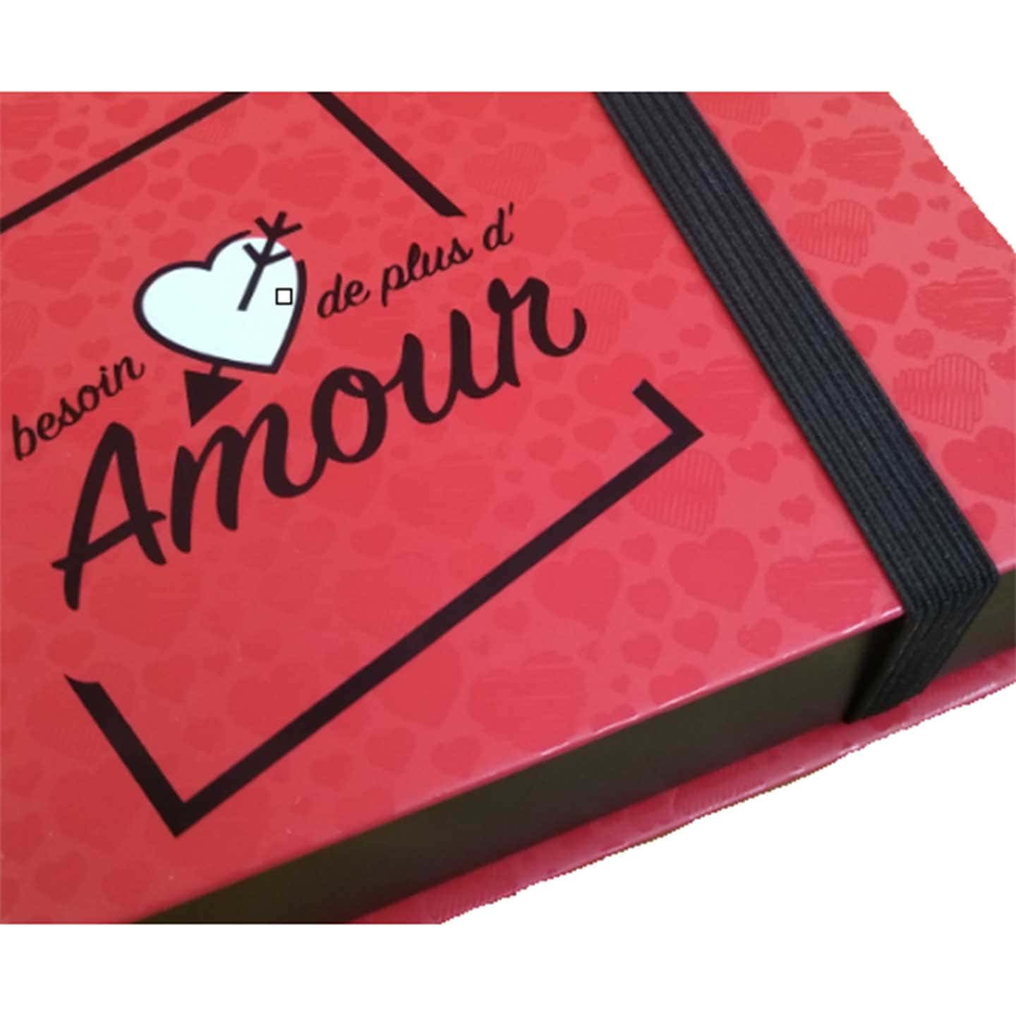 Assortiment Chocolats Noir et Lait Saint Valentin 155g