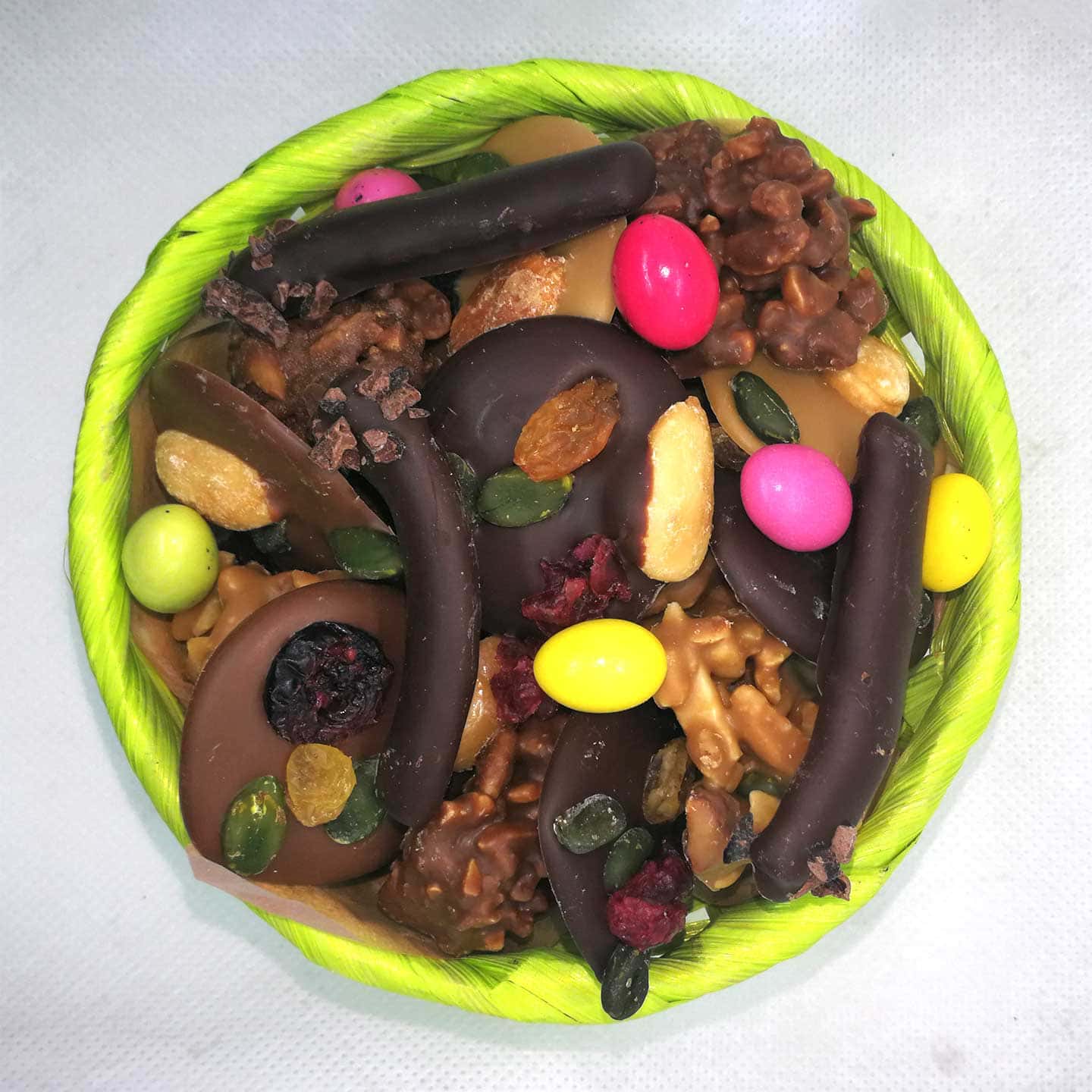 Panier Garni Chocolat Noir et Lait Pâques 200g
