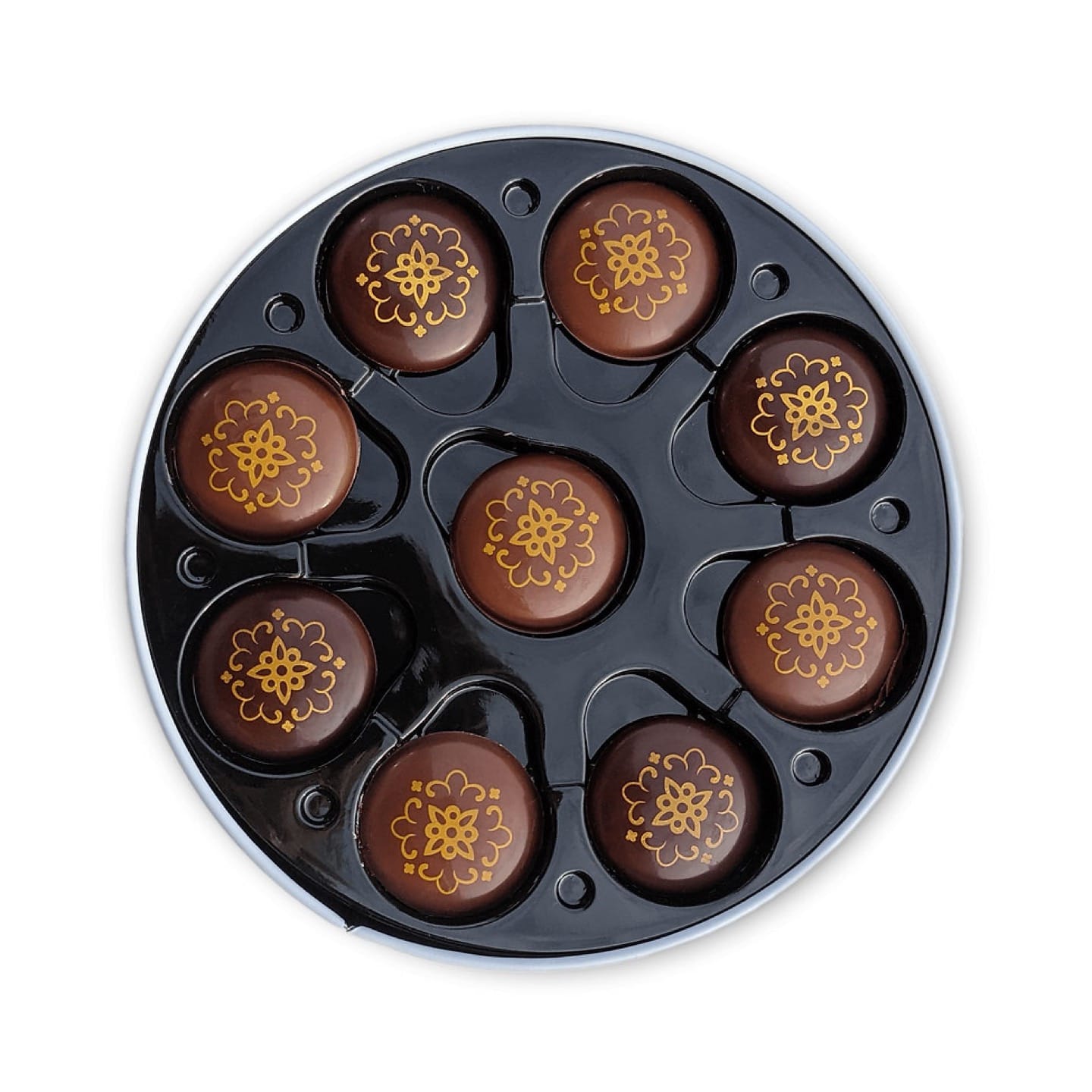 Palets Chocolat Noir et Lait Caramel Beurre de Bresse 230g - 45 pièces Emaux Bressans