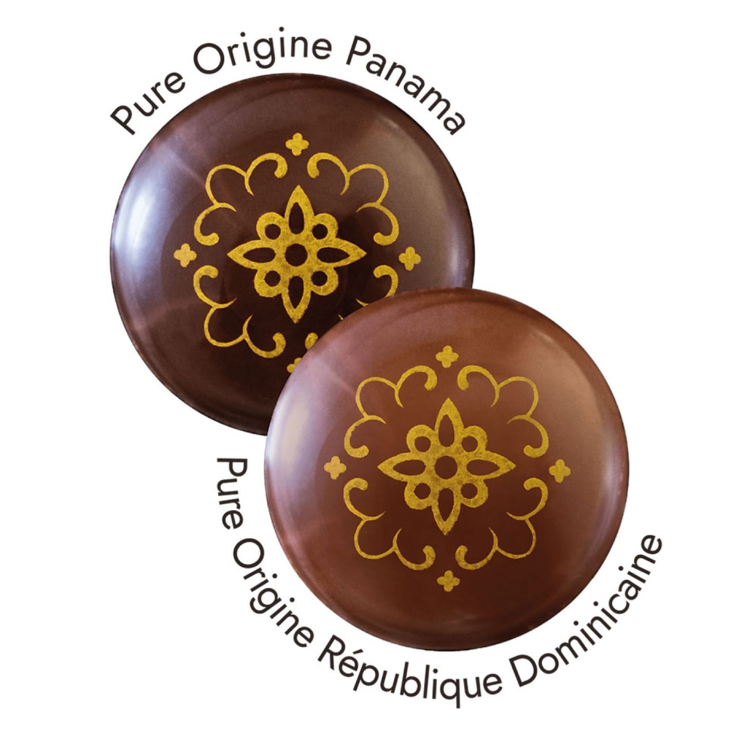 Palets Chocolat Noir et Lait Caramel Beurre de Bresse 230g - 45 pièces Emaux Bressans