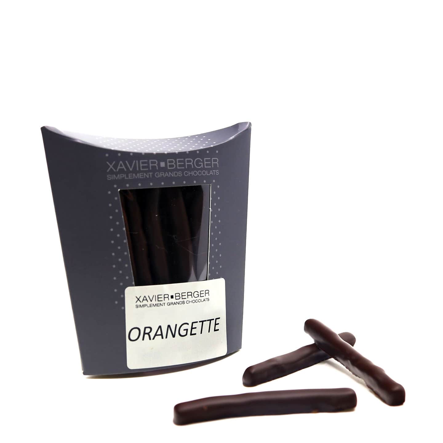Orangettes confites enrobées Chocolat Noir 90g