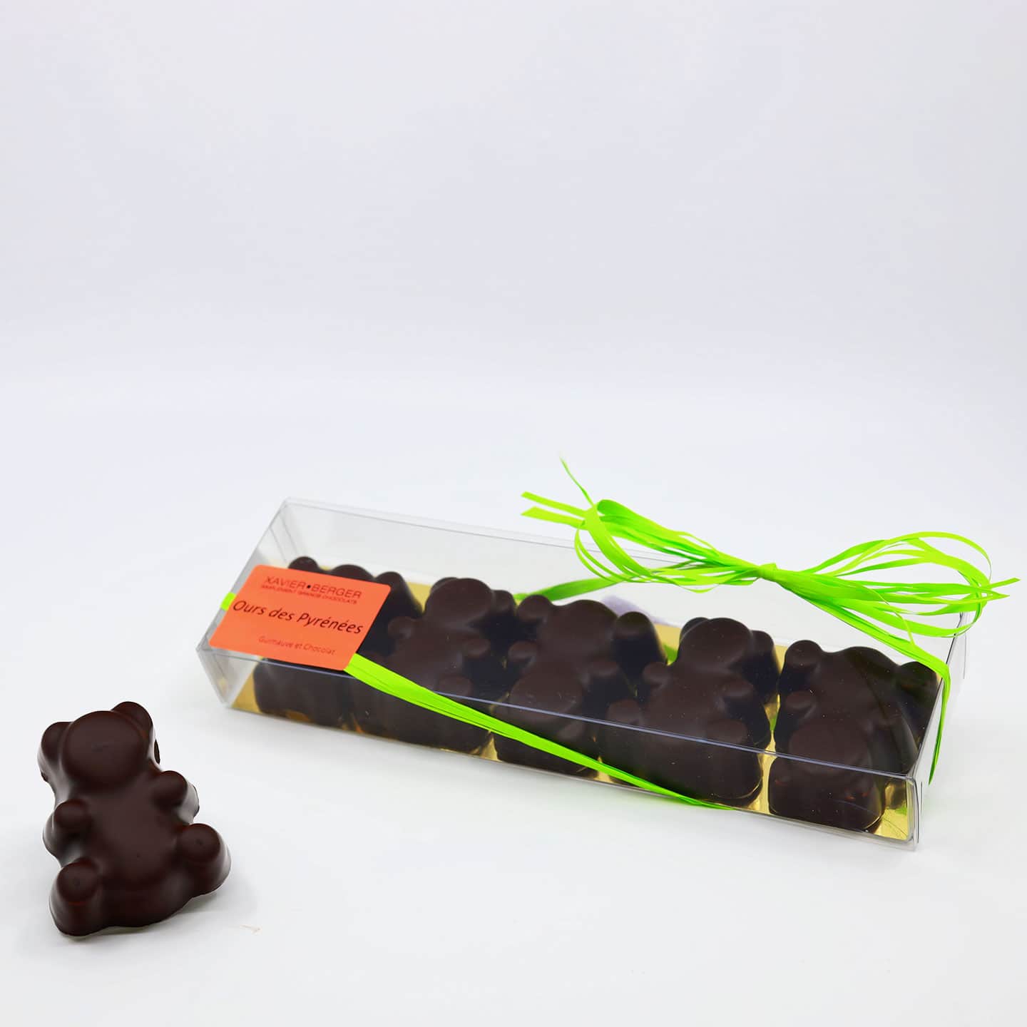 Guimauve enrobée Chocolat Noir 120g - 5 pièces Ours des Pyrénées
