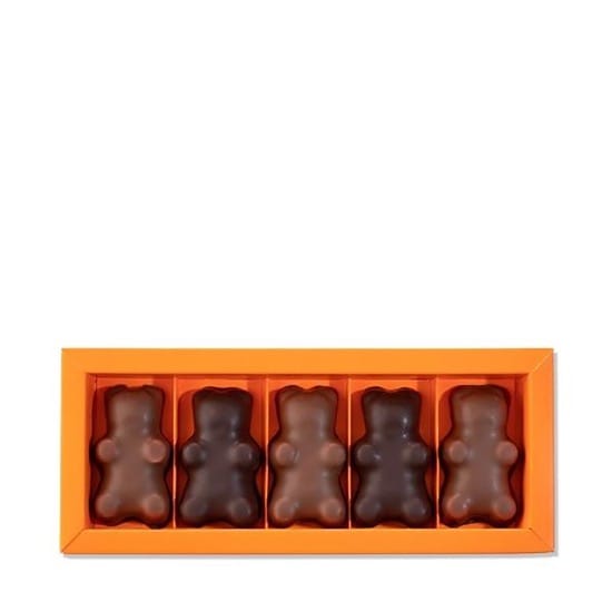 Ourson guimauve chocolat noir - Cadeau chocolat D'lys couleurs