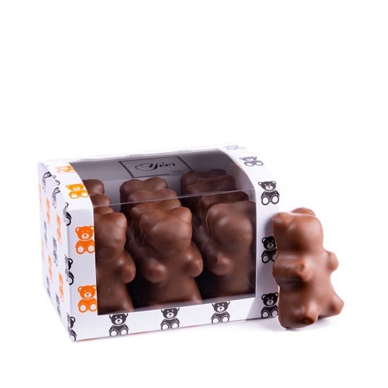 Cœur Je t'aime praliné éclats de cacao enrobé de chocolat noir, 50g