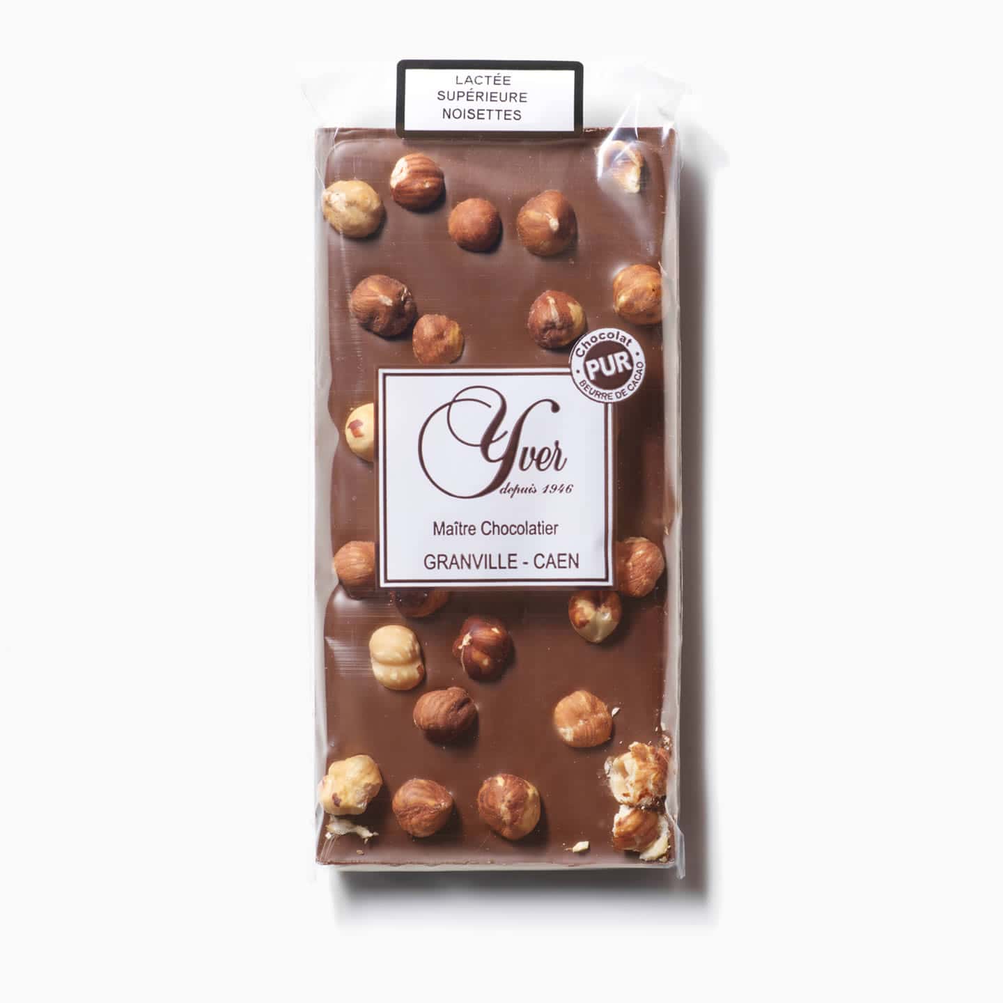 Tablette Chocolat Lait Noisettes 36% 100g