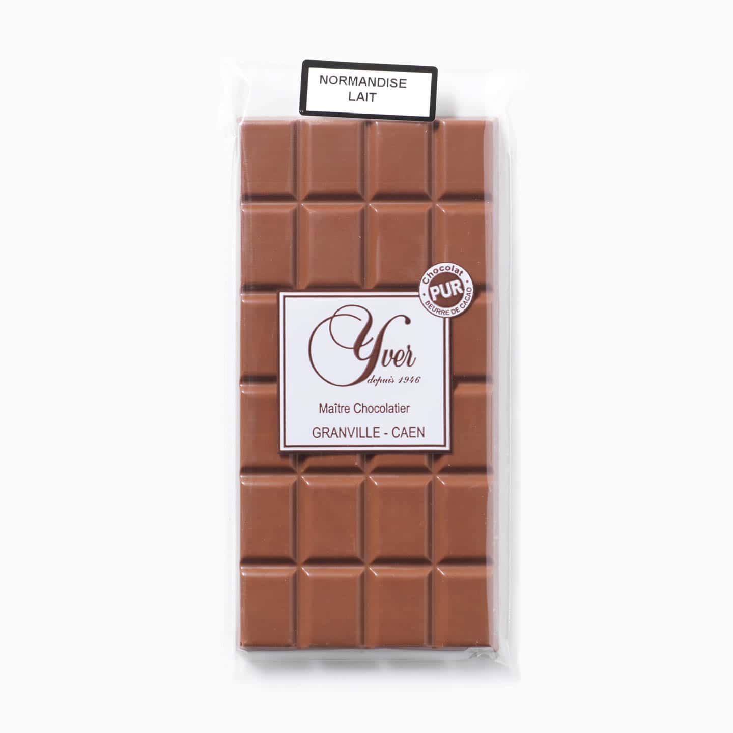 Tablette Chocolat Lait Praliné 36% 100g Normandise