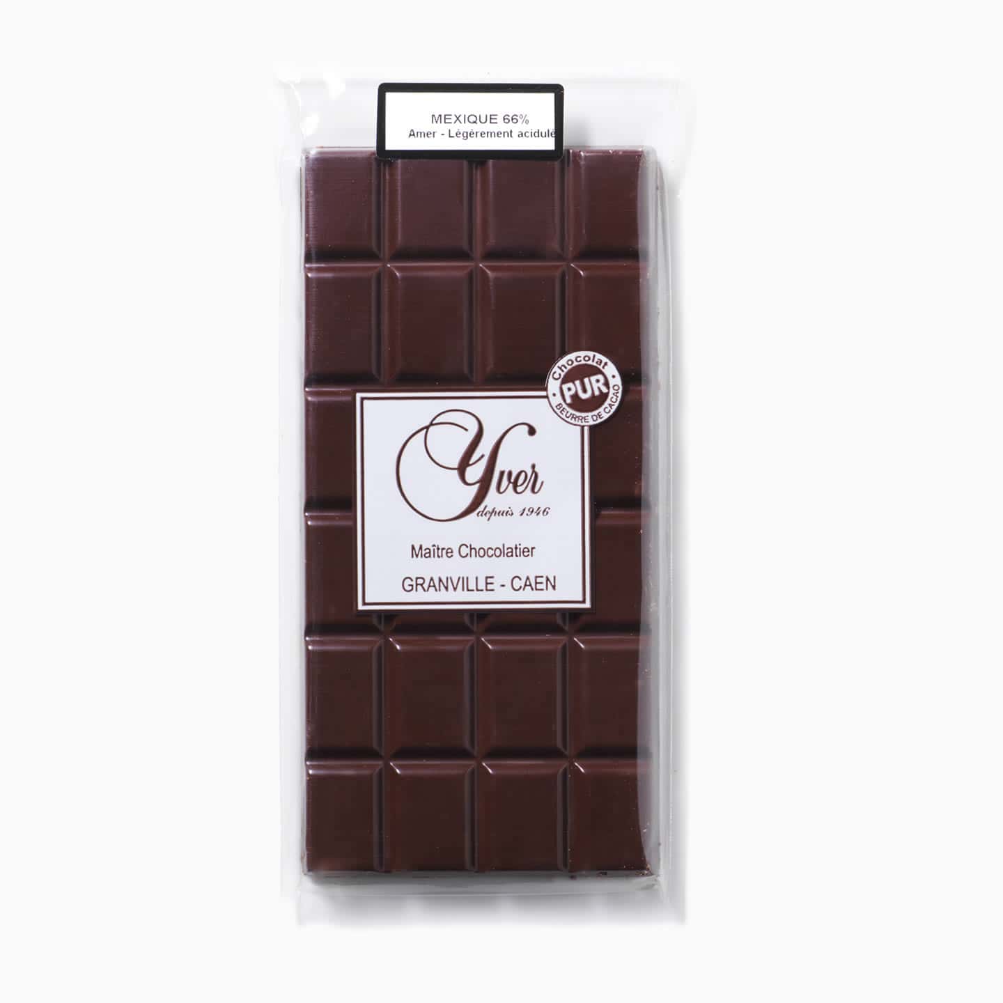 Tablette Chocolat Noir 66% origine Mexique 100g