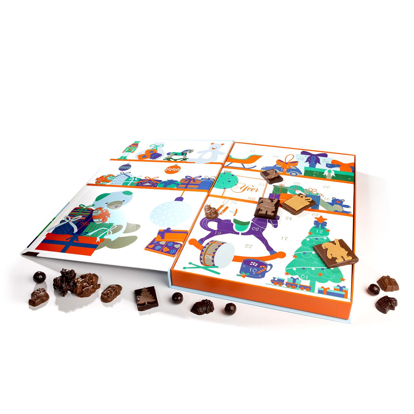 Calendrier de l'Avent 200g 24 Cases enchanté