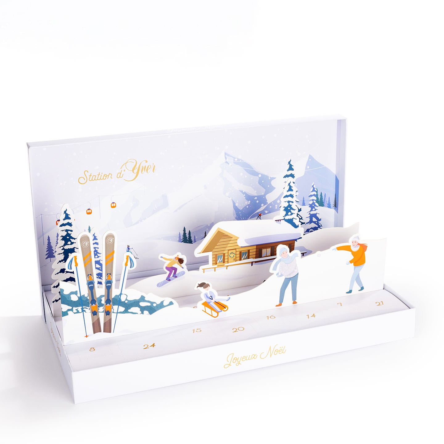 Calendrier de l'Avent 240g 24 cases