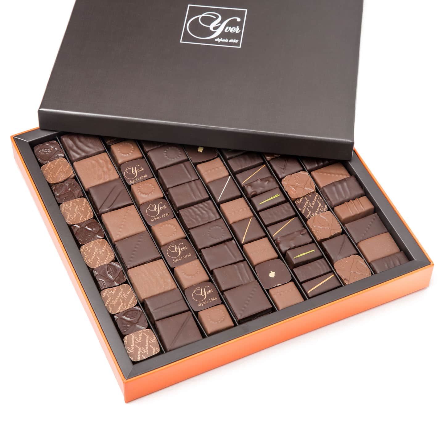 Assortiment chocolats Noir et Lait 710g - 106 pièces Prestige