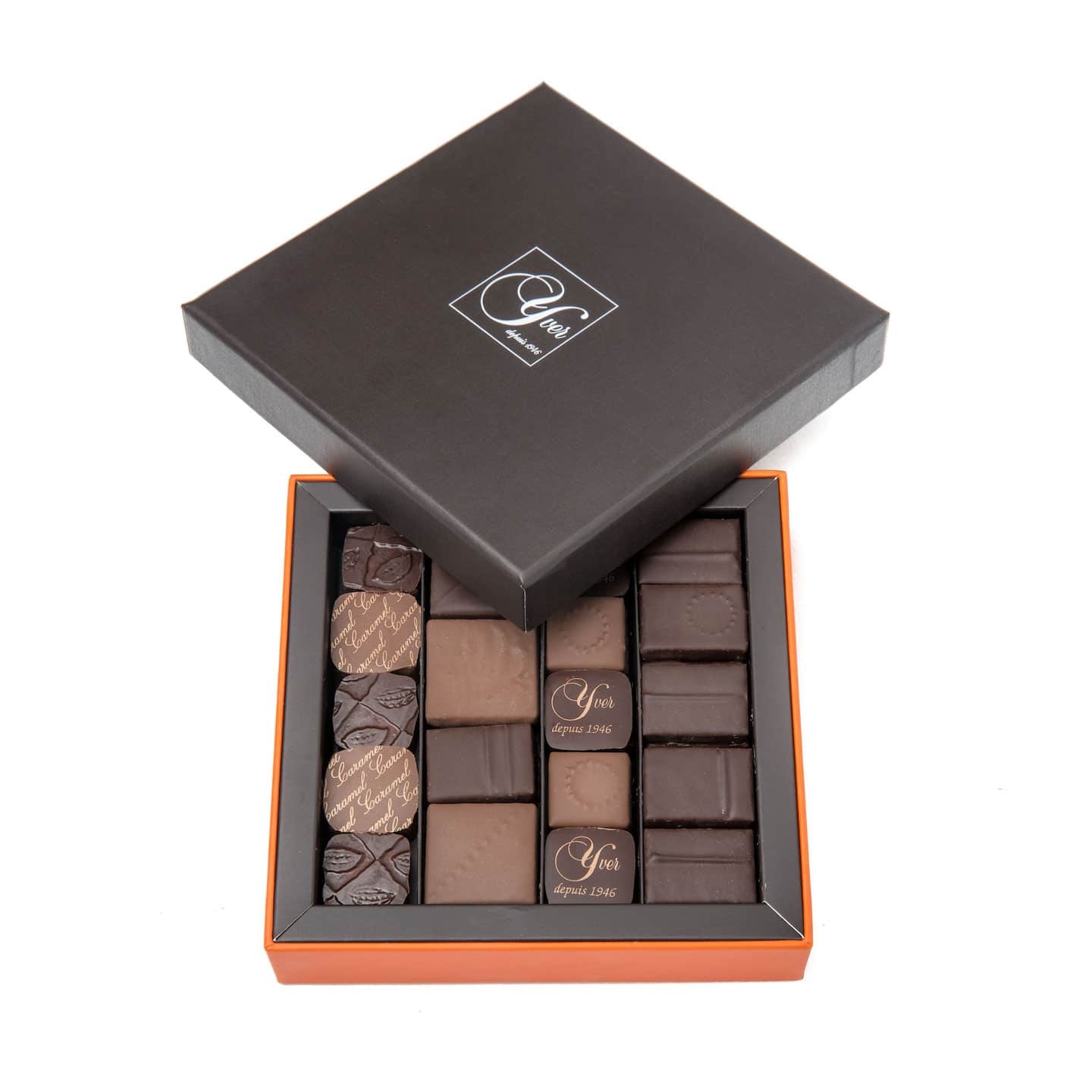 Assortiment chocolats Noir et Lait 180g - 28 pièces Prestige