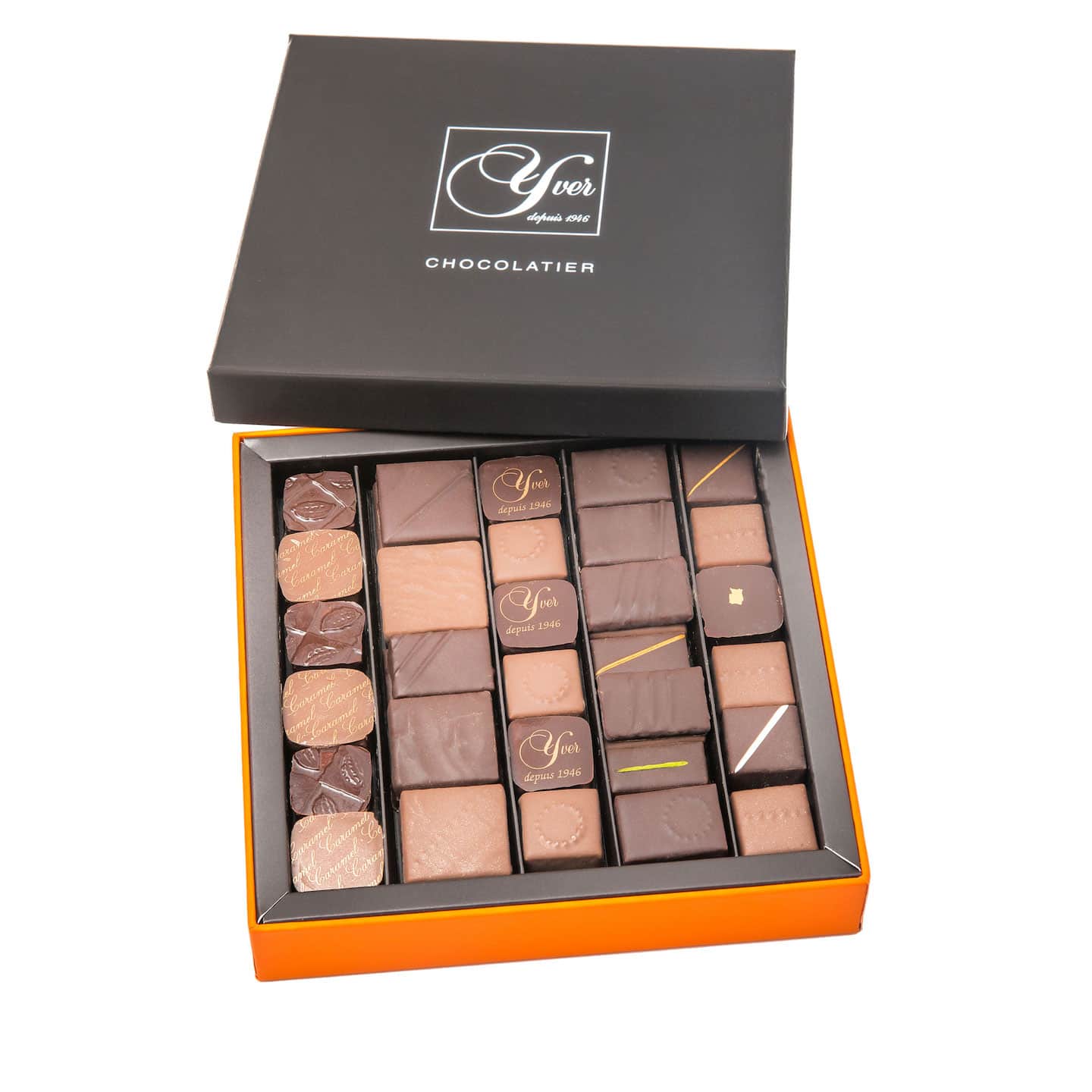 Assortiment chocolats Noir et Lait 260g - 38 pièces Prestige