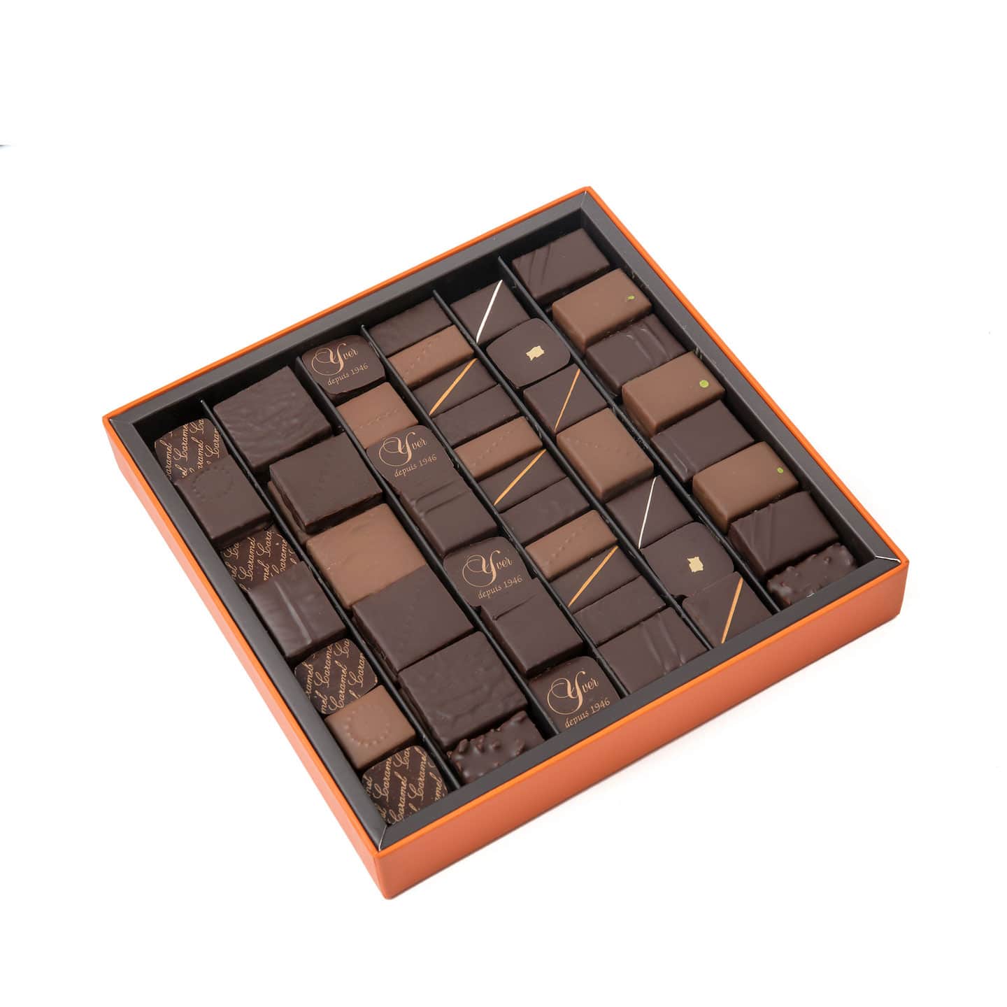Assortiment chocolats Noir et Lait 420g - 65 pièces Prestige