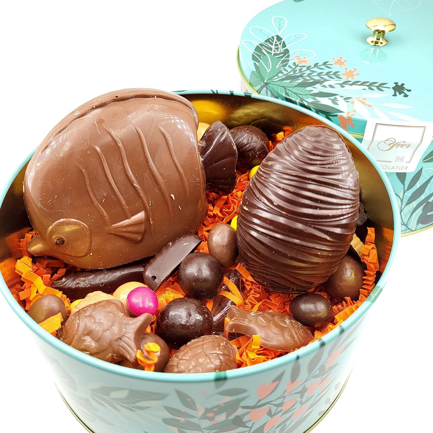 Boîte Métal Chocolat Assortie Pâques 2024 230g