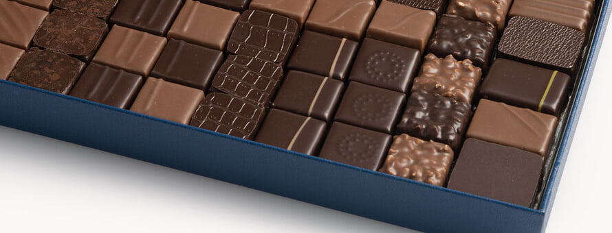 Die besten Schokoladenboxen mit dunkler und Milchschokolade