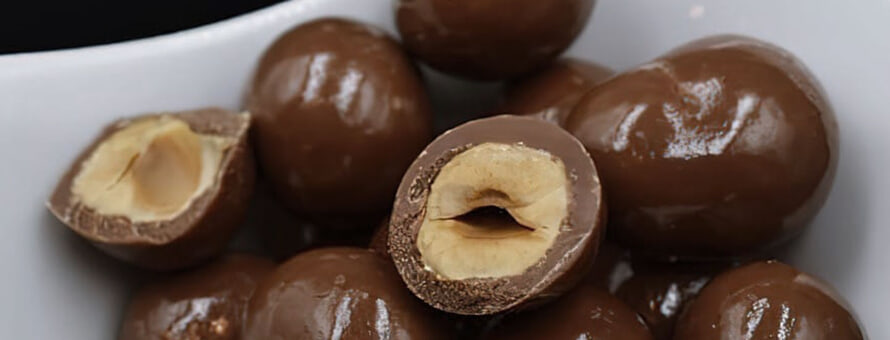 Die besten Haselnüsse, Mandeln, ... in Schokolade