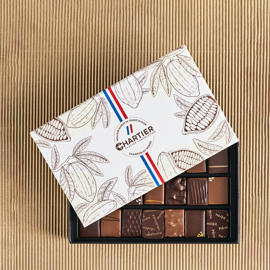 Alain Chartier Assortiment Chocolats Noir & Lait 21 Chocolats Alain Chartier Assortiment Chocolats Noir & Lait 21 Chocolats