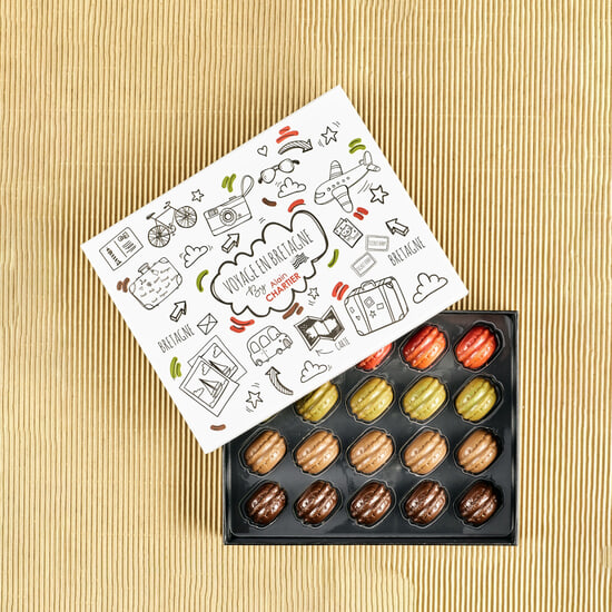 Alain Chartier Schokoladen Macarons Made in Breizh 20 Stück Alain Chartier Schokoladen Macarons Made in Breizh 20 Stück