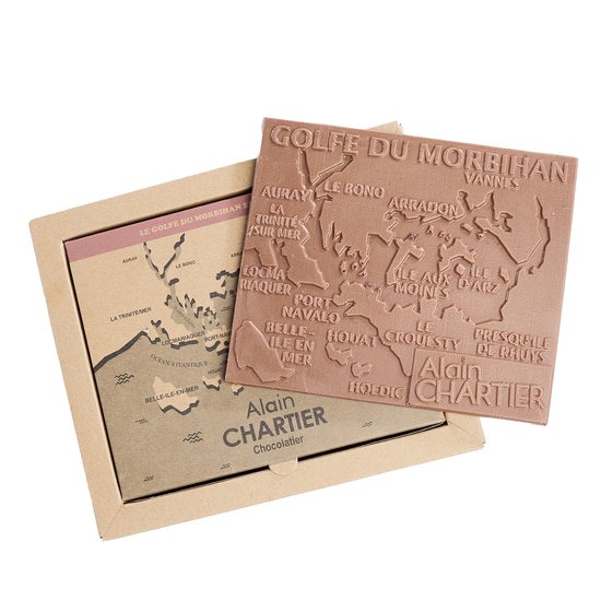 Tablette Chocolat Lait 39% Caramel Golfe du Morbihan 150g