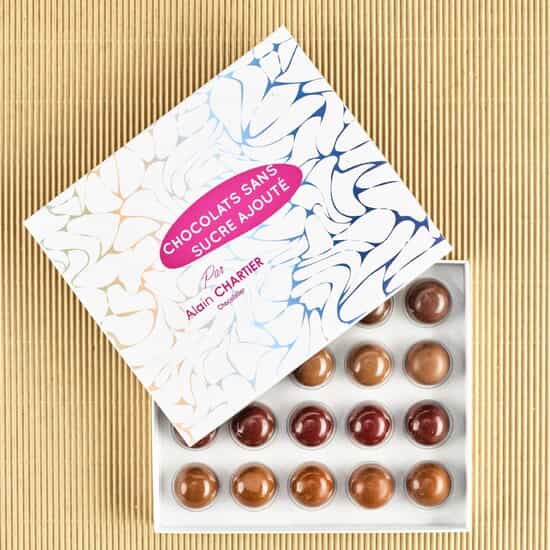Alain Chartier Pralinen Selektion Dunkel & Milch - Zuckerfrei 16 Stück Alain Chartier Pralinen Selektion Dunkel & Milch - Zuckerfrei 16 Stück