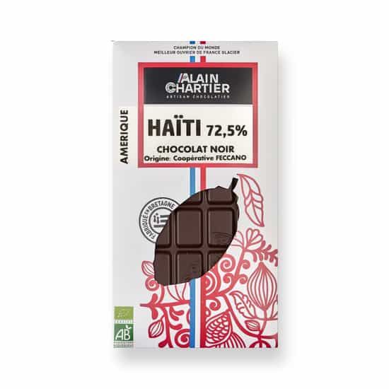 Alain Chartier Tafel Dunkel 72,5% Haiti Bean-to-Bar Bio 80g Alain Chartier Tafel Dunkel 72,5% Haiti Bean-to-Bar Bio 80g