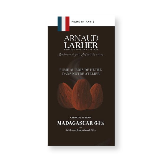 Arnaud Larher Tablette Chocolat Noir 64% Madagascar Fumé 75g