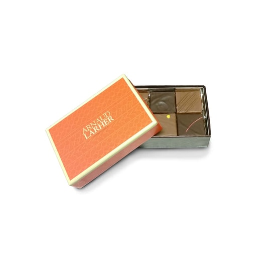 Arnaud Larher Pralinen Selektion Dunkel & Milchschokolade 6 Stück Arnaud Larher Pralinen Selektion Dunkel & Milchschokolade 6 Stück