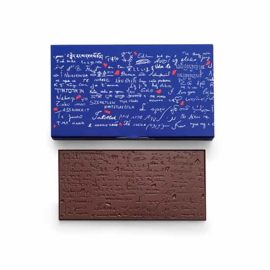 Arnaud Larher Tablette Chocolat Noir 70% Mur des Je t'aime 70g