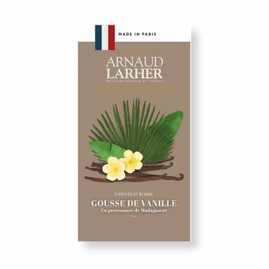 Arnaud Larher Tablette Chocolat Blanc Vanille 75g Arnaud Larher Tablette Chocolat Blanc Vanille 75g