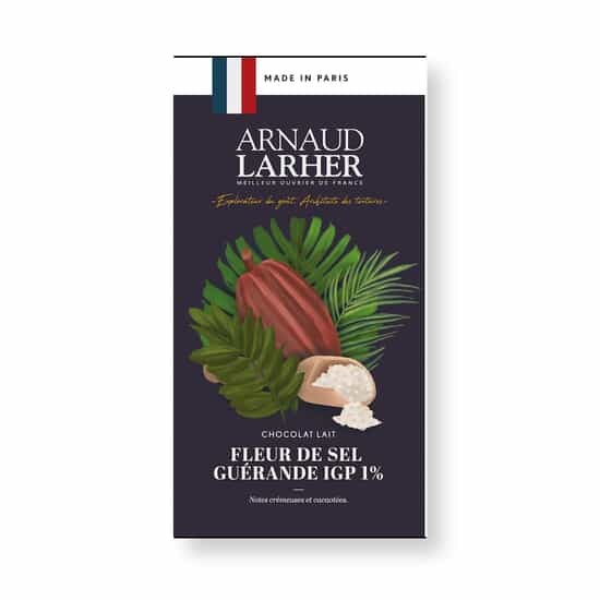 Arnaud Larher Tablette Chocolat Lait Fleur de Sel 40% 75g