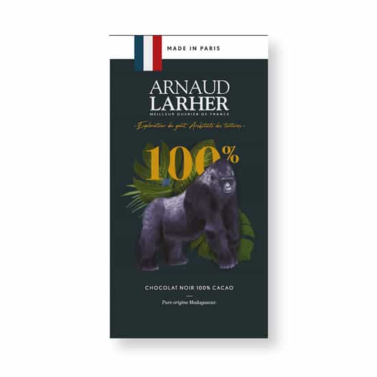 Arnaud Larher Tafel Dunkel - Kakao 100% Madagaskar 75g Arnaud Larher Tafel Dunkel - Kakao 100% Madagaskar 75g