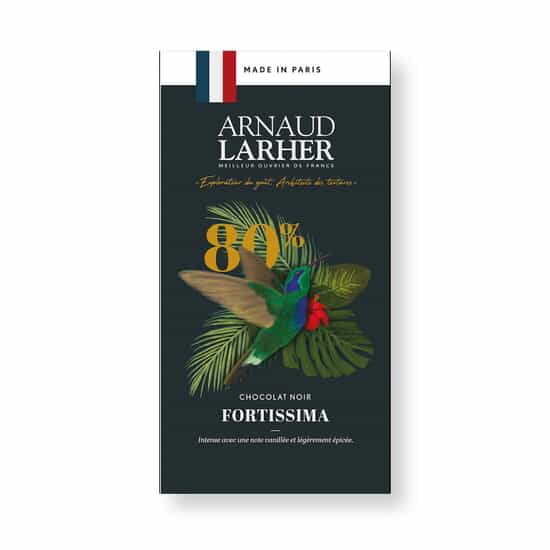 Arnaud Larher Tablette Chocolat Noir 80% Fortissima 75g Arnaud Larher Tablette Chocolat Noir 80% Fortissima 75g