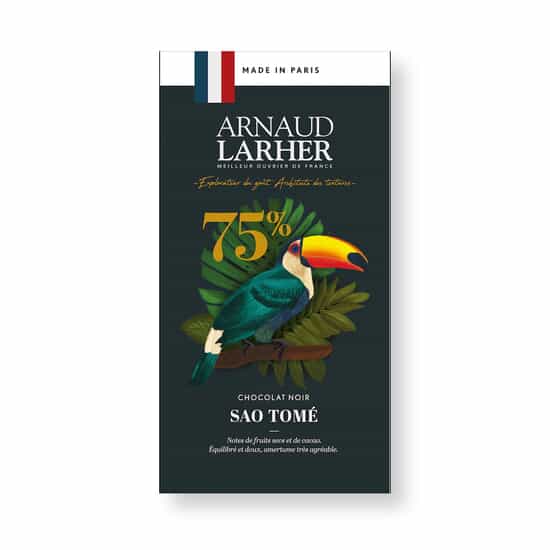 Arnaud Larher Tablette Chocolat Noir 75% Sao Tomé 75g Arnaud Larher Tablette Chocolat Noir 75% Sao Tomé 75g