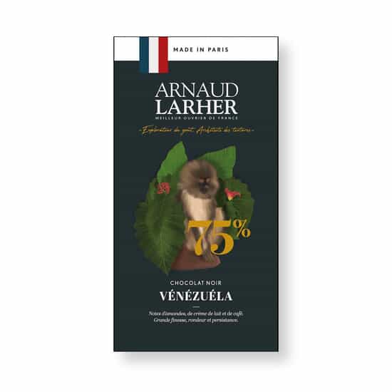 Arnaud Larher Tablette Chocolat Noir 75% Vénézuela 75g Arnaud Larher Tablette Chocolat Noir 75% Vénézuela 75g