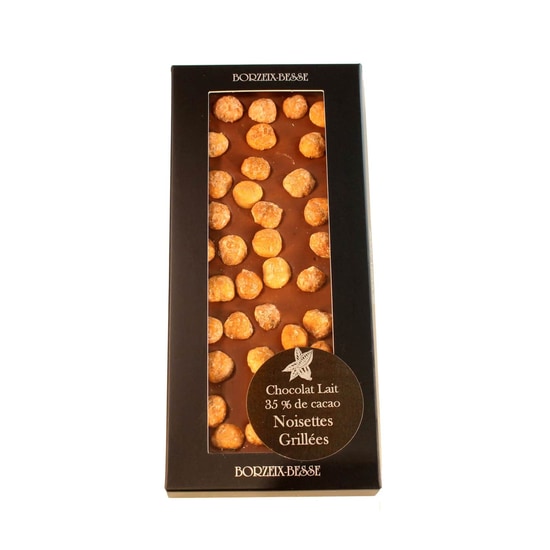 Borzeix Besse Tablette Chocolat Lait Noisettes 35% 110 g