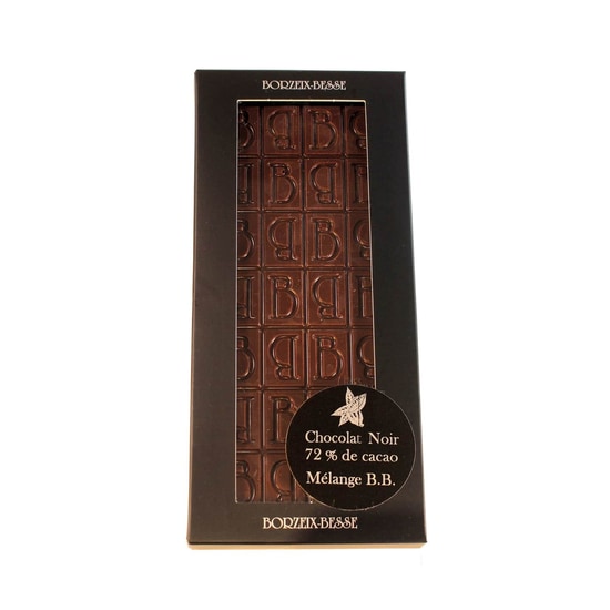 Borzeix Besse Tablette Chocolat Noir 72% 90 g