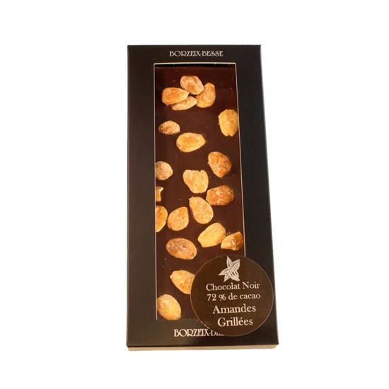 Borzeix Besse Tablette Chocolat Noir Amandes 72% 110 g Borzeix Besse Tablette Chocolat Noir Amandes 72% 110 g