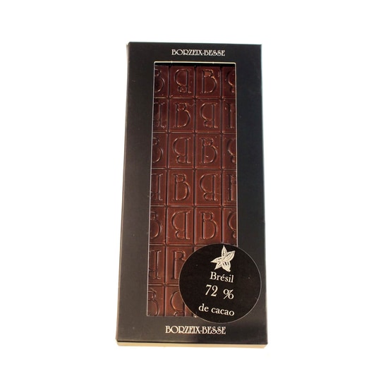 Borzeix Besse Tablette Chocolat Noir 72% Brésil 90g