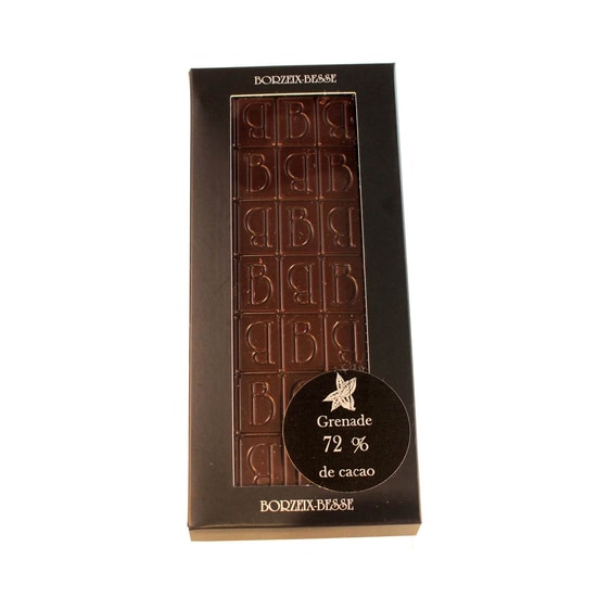 Borzeix Besse Tablette Chocolat Noir 72% Grenade 90 g