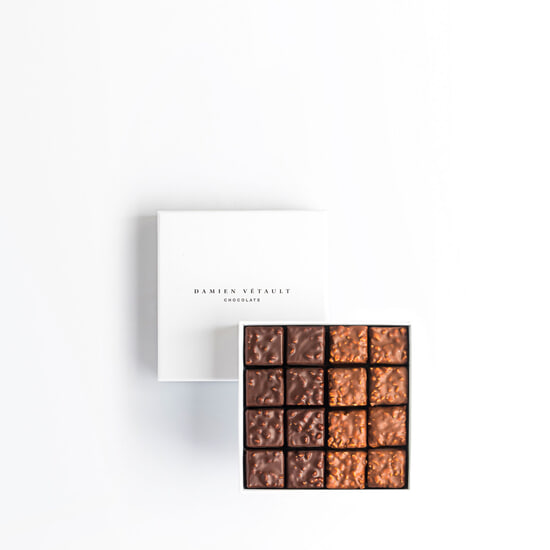 Damien Vétault Pralinen Selektion Dunkel & Milchschokolade Inspirations 16 Pralinen