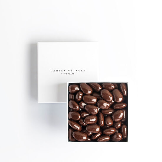 Damien Vétault Mandeln mit Dunkelschokolade 250g