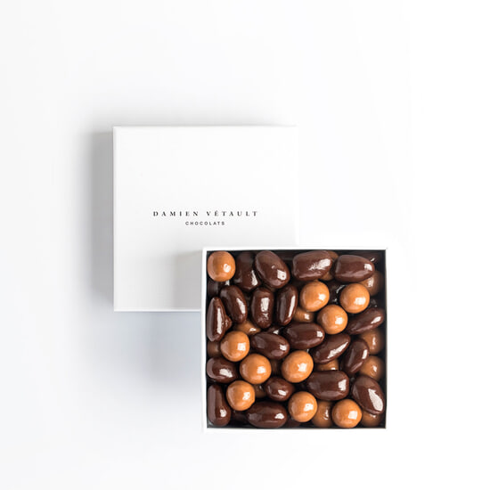 Damien Vétault Mandeln & Haselnüsse mit Schokolade 250g