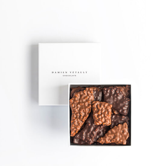 Damien Vétault Nougatine Dunkel & Milchschokolade Attractions 200g