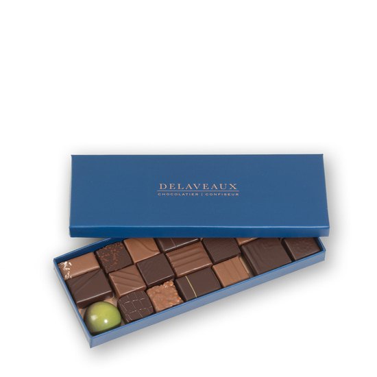 Delaveaux Assortiment Chocolats Noir & Lait 22 Chocolats