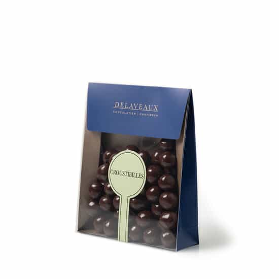 Delaveaux Céréales Chocolat Noir Croustibille 100g Delaveaux Céréales Chocolat Noir Croustibille 100g