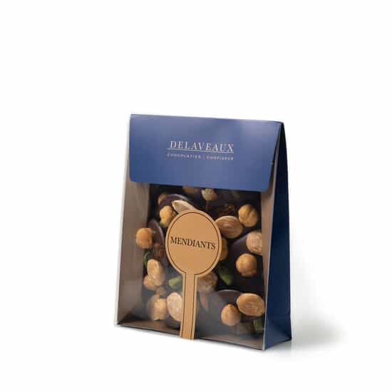 Delaveaux Mendiants Chocolat Noir 100g Delaveaux Mendiants Chocolat Noir 100g