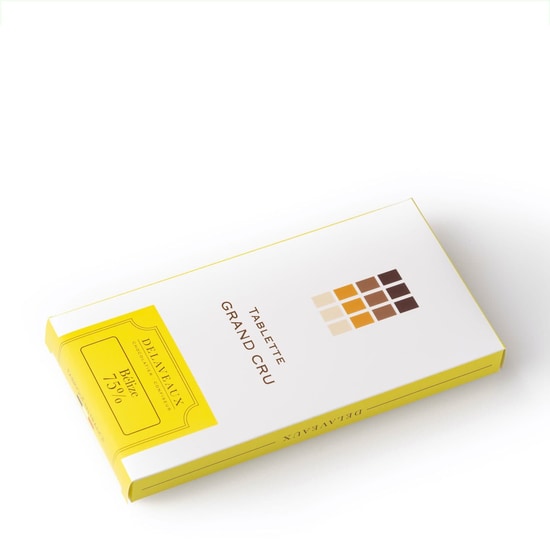 Delaveaux Tablette Chocolat Noir 75% Bélize 75g Delaveaux Tablette Chocolat Noir 75% Bélize 75g