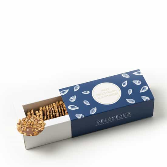 Delaveaux Palets Chocolat Lait Amandes 100g Delaveaux Palets Chocolat Lait Amandes 100g
